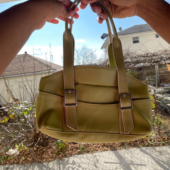 Vintage Y2k Lime Green Shoulder Bag - Picture 1 of 9